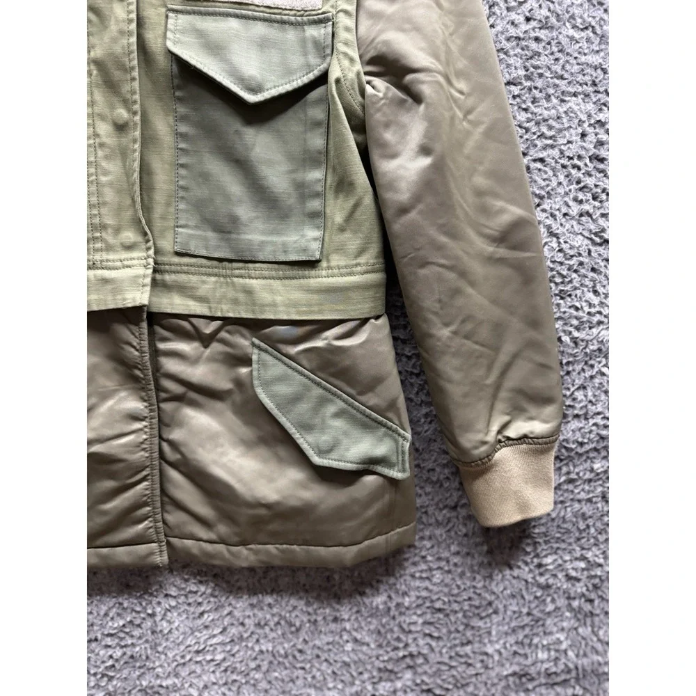 $595‎ Rag & Bone Green Modular Convertible (Vest) Field Jacket Size XS